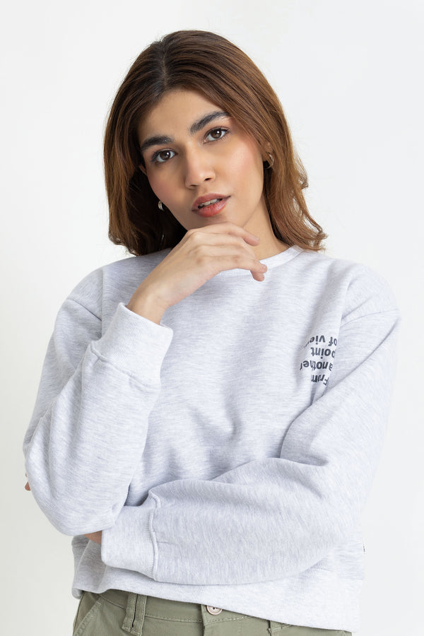 The Grey Crop Sweatshirt