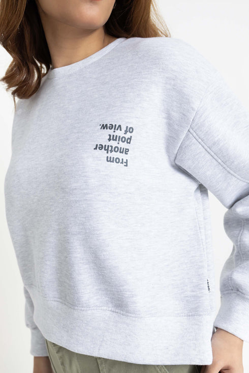 The Grey Crop Sweatshirt