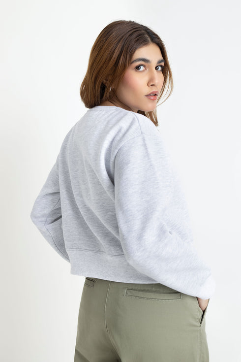 The Grey Crop Sweatshirt