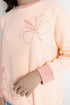 The Peach Embroidered Sweatshirt
