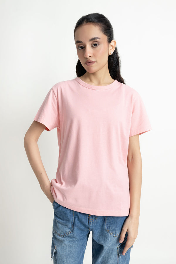 The Regular Fit Pink T-Shirt