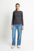 The Ribbed Charcoal Henley