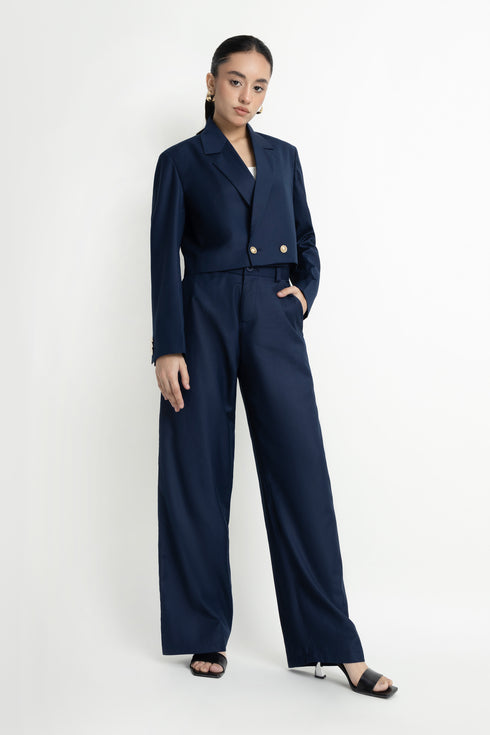 The Double-Breasted Cropped Blazer
