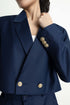 The Double-Breasted Cropped Blazer