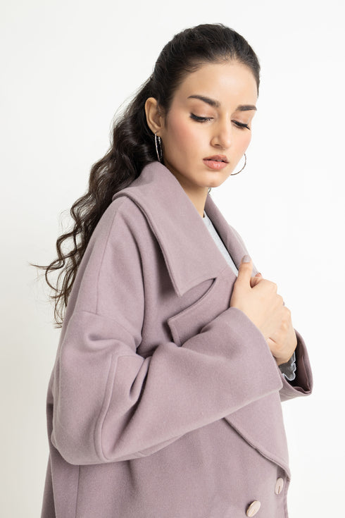 The Mauve Oversized Coat