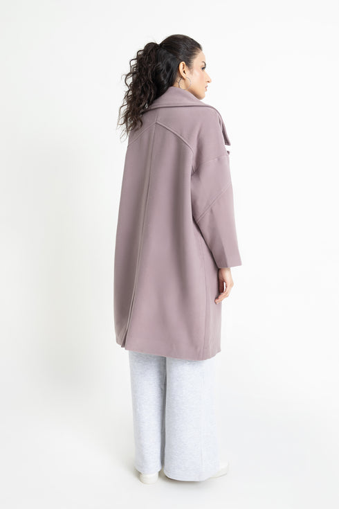 The Mauve Oversized Coat
