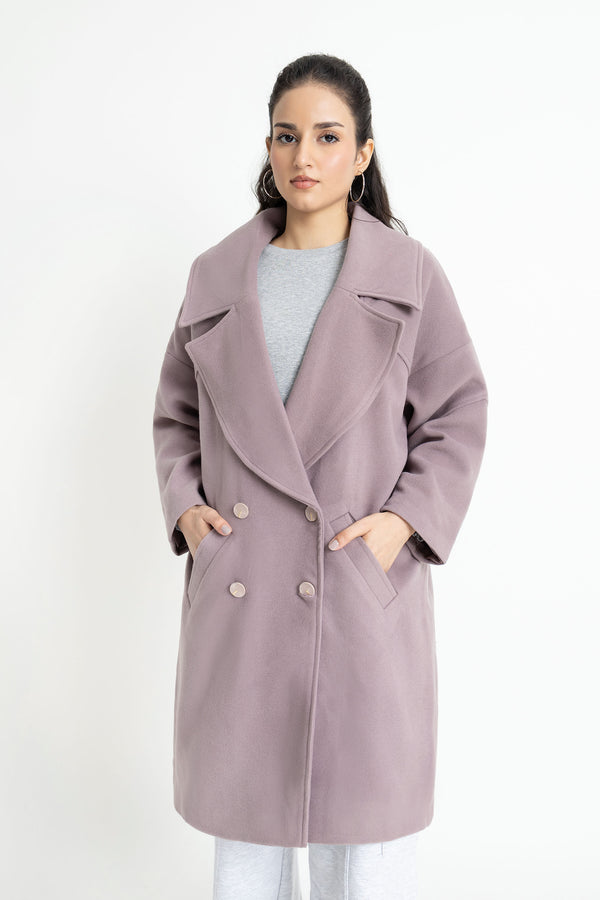 The Mauve Oversized Coat