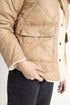 The khaki Boxy Puffer Jacket