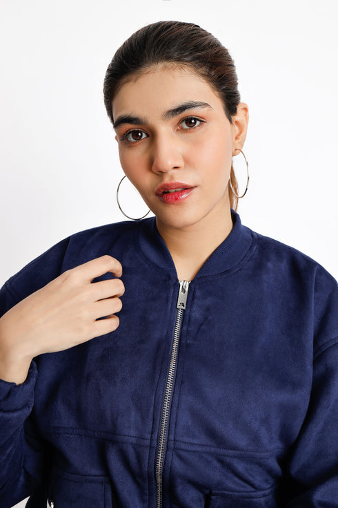 The Boxy Fit Suede Jacket