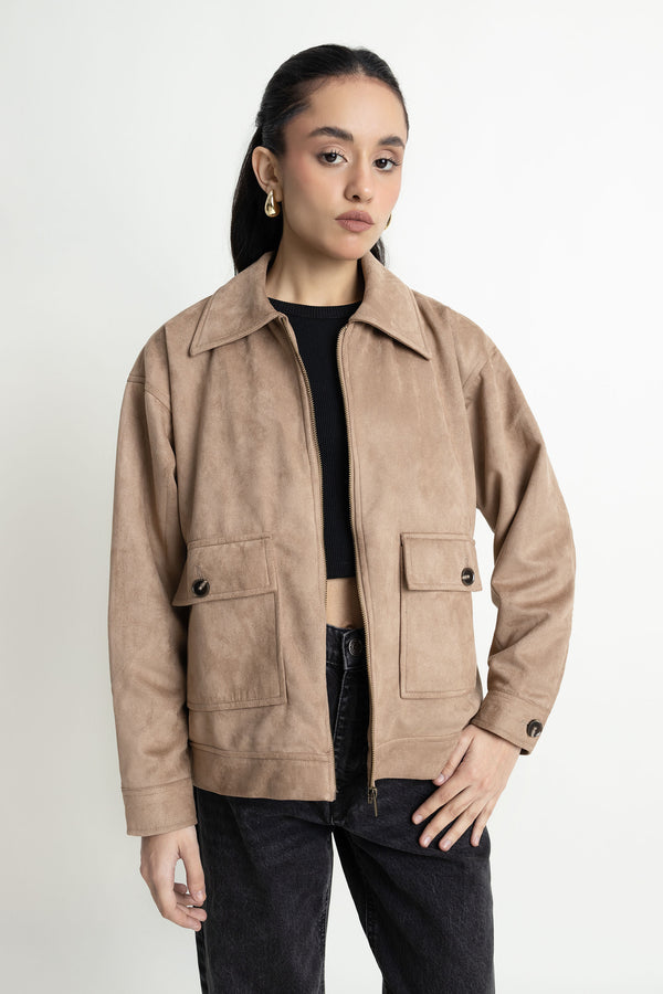 The Oversized Suede Jacket
