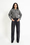 The Boxy Crop Checkered Shacket