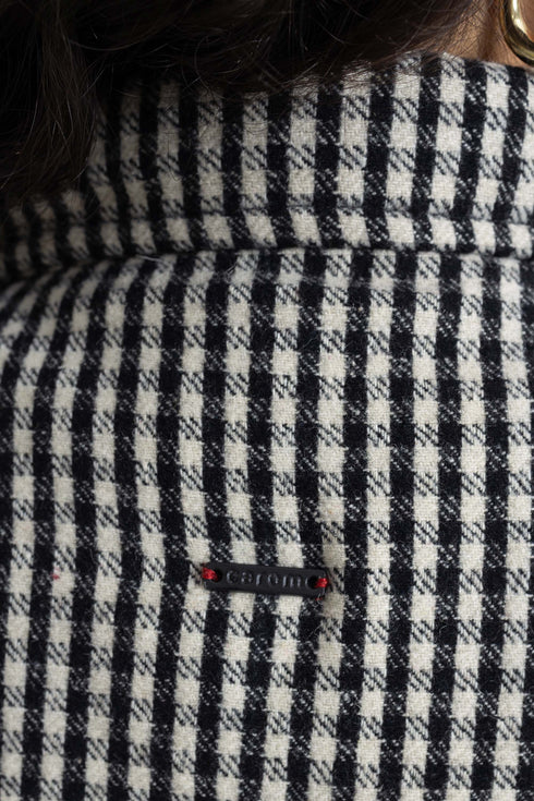 The Boxy Crop Checkered Shacket