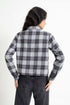 The Grey Boxy Crop Check Shirt