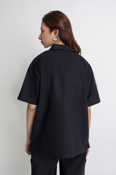 The Black Drop Shoulder Shirt