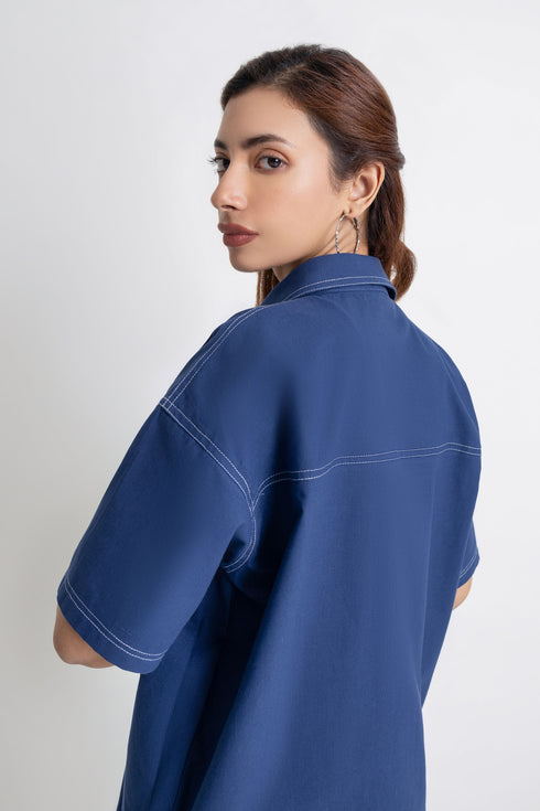 The Blue Drop Shoulder Shirt