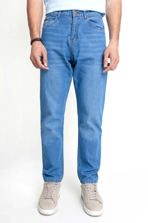 The Light Wash Tapered Fit Jeans
