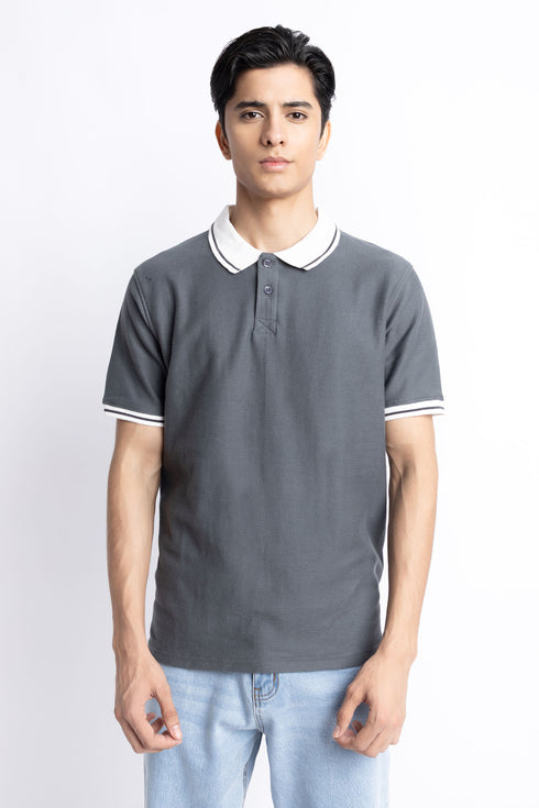 The Grey Regular Fit Polo