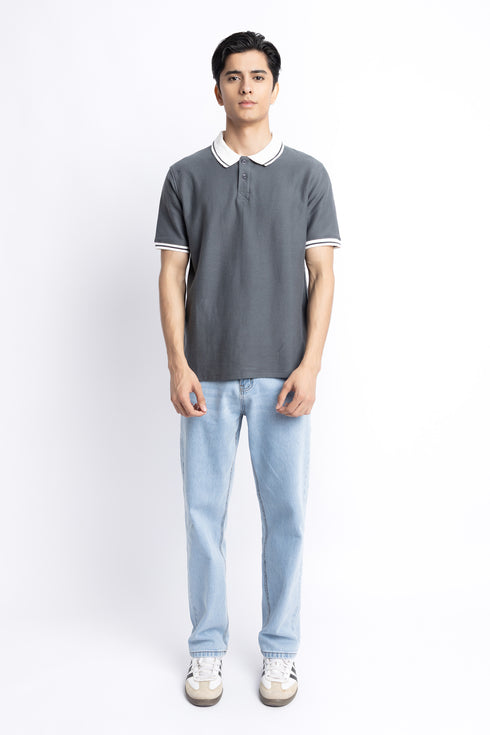 The Grey Regular Fit Polo