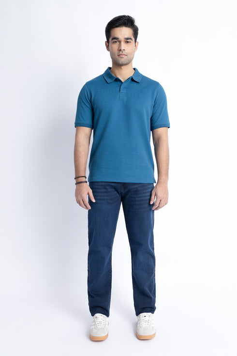 The Jacqaurd Mesh Regular Polo