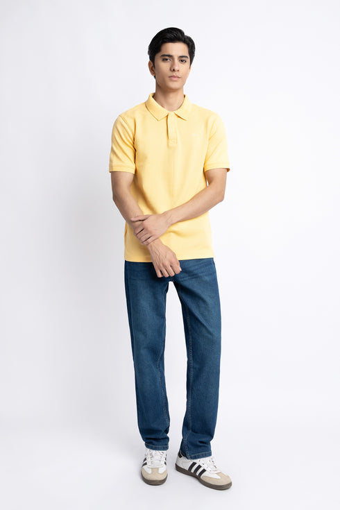 The Yellow Regular Fit Polo