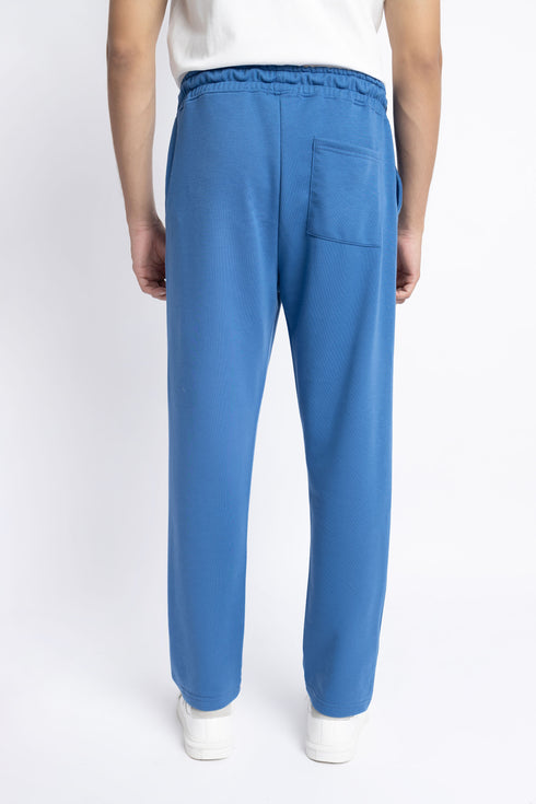 The Straight Fit Blue Trousers