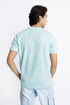The Opal Blue Regular Fit Henley