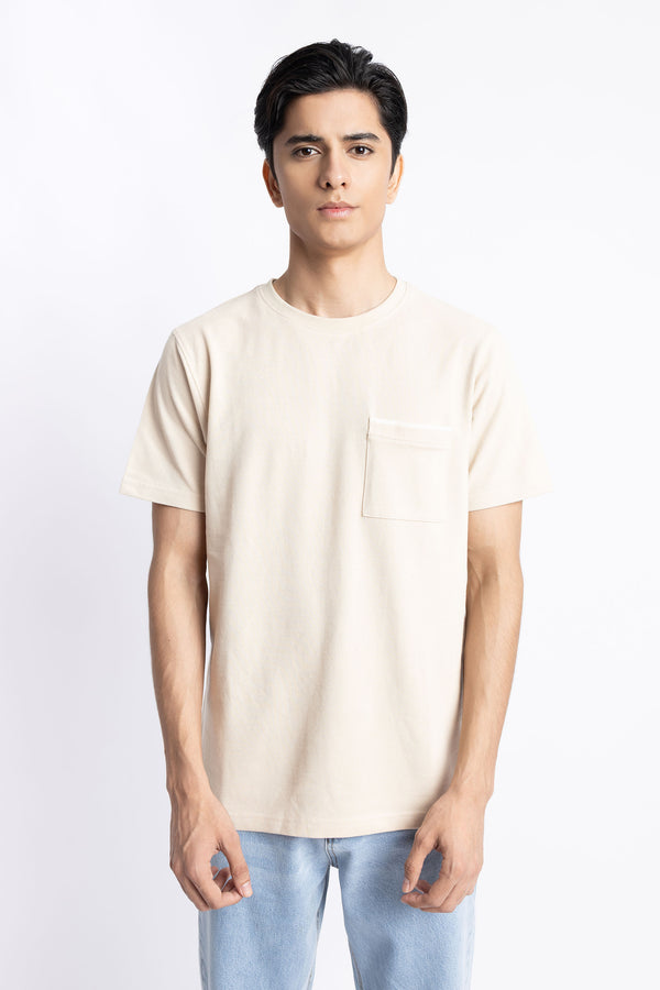 The Beige Regular Fit T-Shirt