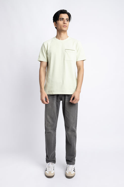 The Pastel Green Regular Fit T-Shirt