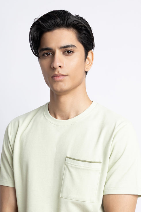 The Pastel Green Regular Fit T-Shirt