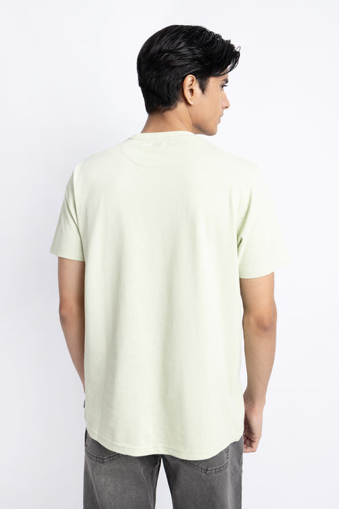 The Pastel Green Regular Fit T-Shirt