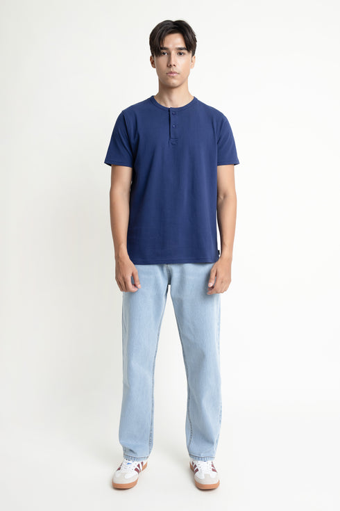 The Navy-Blue Henley