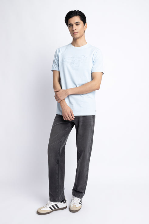 The Embroidered Car Regular Fit T-shirt