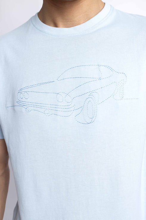 The Embroidered Car Regular Fit T-shirt