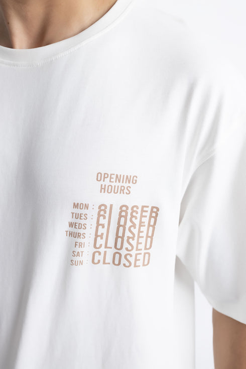 The White Oversized Graphic T-Shirt