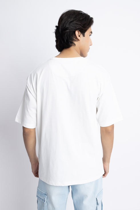 The White Oversized Graphic T-Shirt