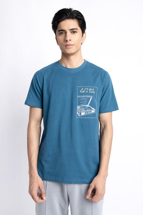 The Teal Regular Fit T-shirt