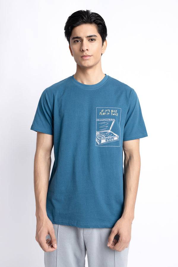 The Teal Regular Fit T-shirt