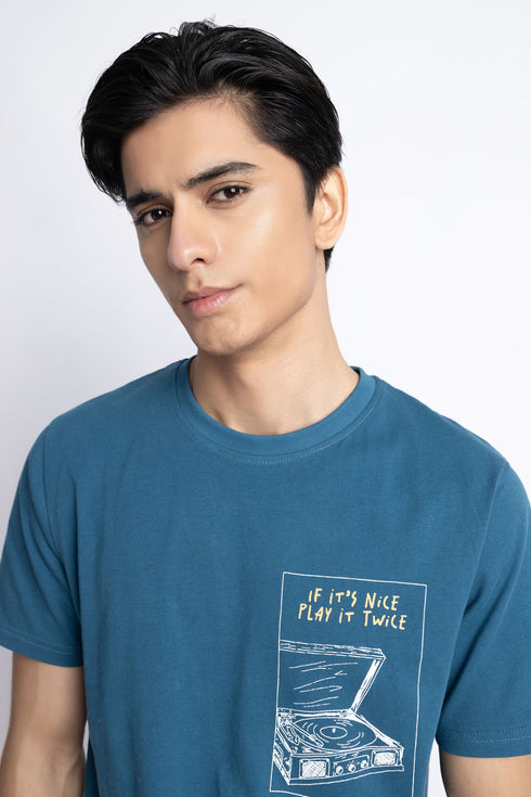The Teal Regular Fit T-shirt