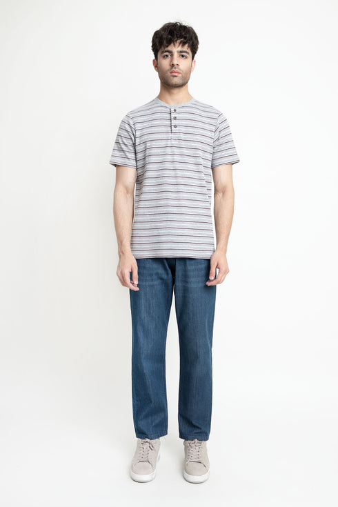 The Striped Regular Fit Henley