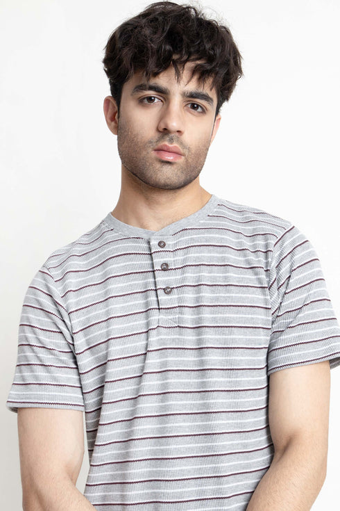 The Striped Regular Fit Henley