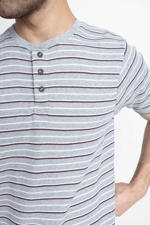 The Striped Regular Fit Henley