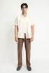 The Beige Classic Fit Cuban Collar Shirt