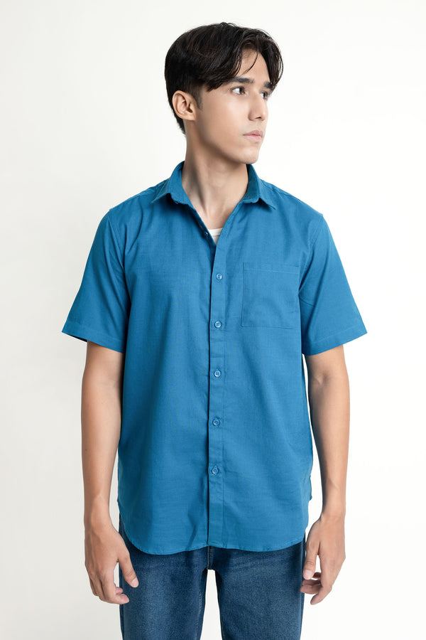 The Teal Regular Fit Shirt
