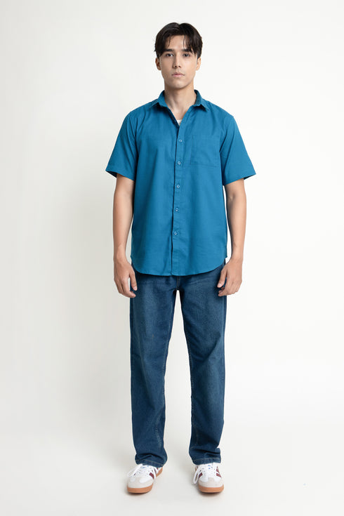 The Teal Regular Fit Shirt