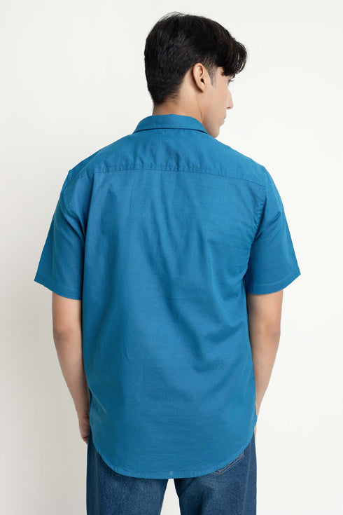 The Teal Regular Fit Shirt