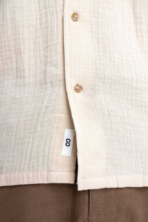 The Khaki Classic Fit Cuban Collar Shirt