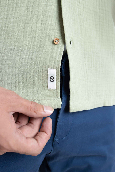 The Olive Classic Fit Cuban Collar Shirt