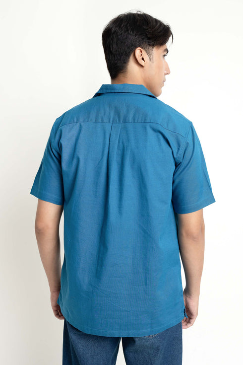 The Embroidered Classic Fit Cuban Collar Shirt