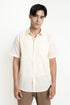 The Beige Classic Fit Cuban Collar Shirt