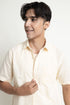 The Beige Classic Fit Cuban Collar Shirt